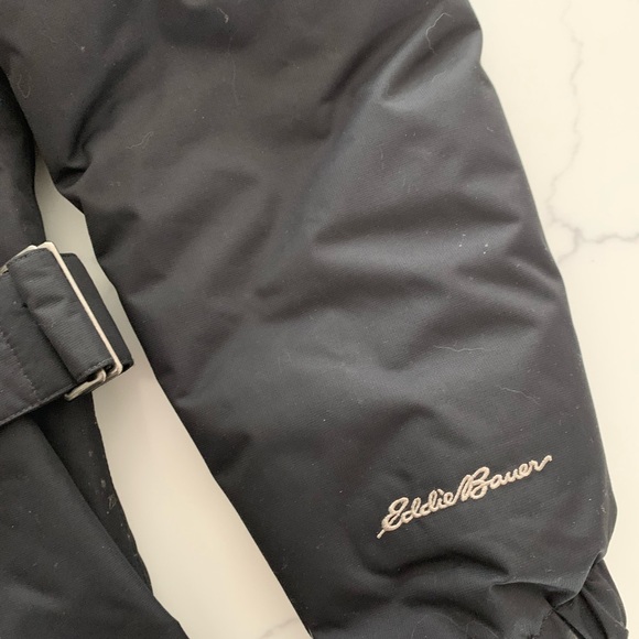 Eddie Bauer L Waterproof WeatherEdge Down Stadium Coat Black New No Tag - Picture 5 of 16